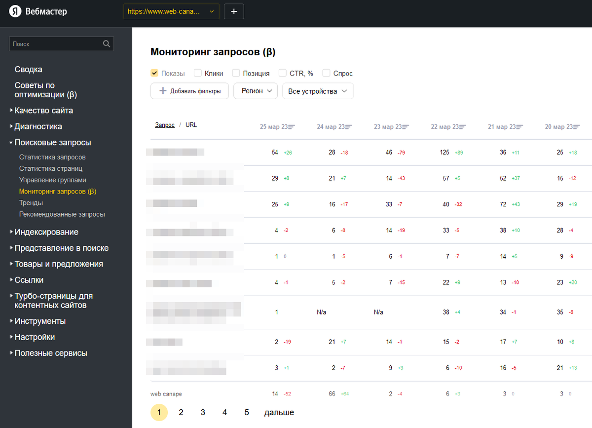 Yandex.wordstat