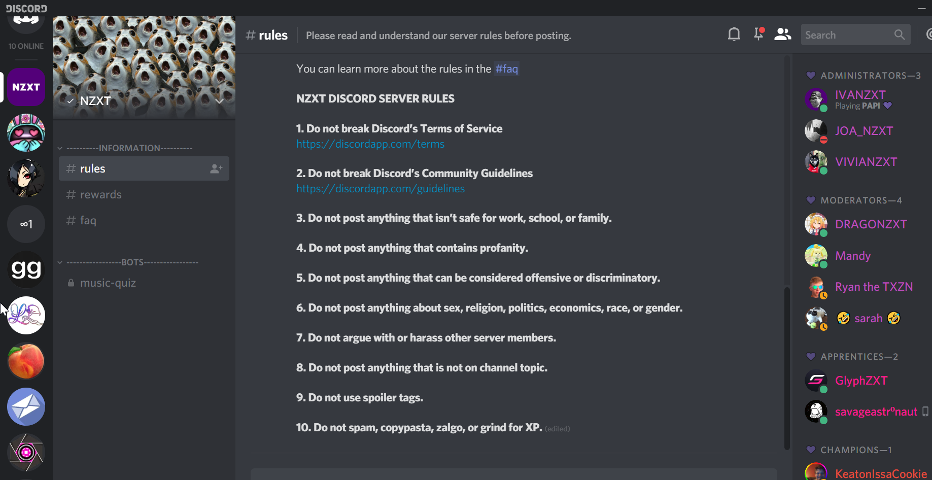 Хорошие правила сервера discord для копирования и вставки