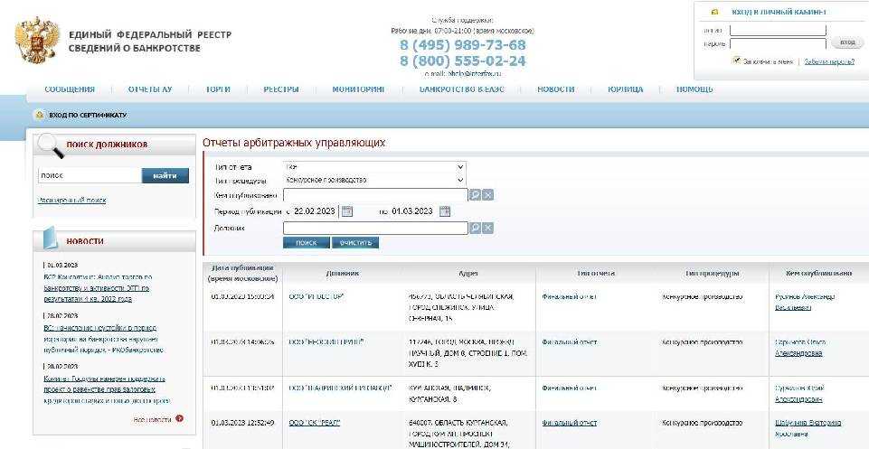 Арбитражные управляющие