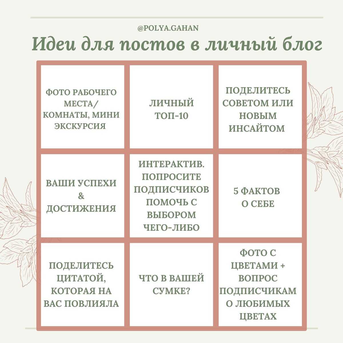Топ-5 популярных тематик для инстаграма: сам себе стиль