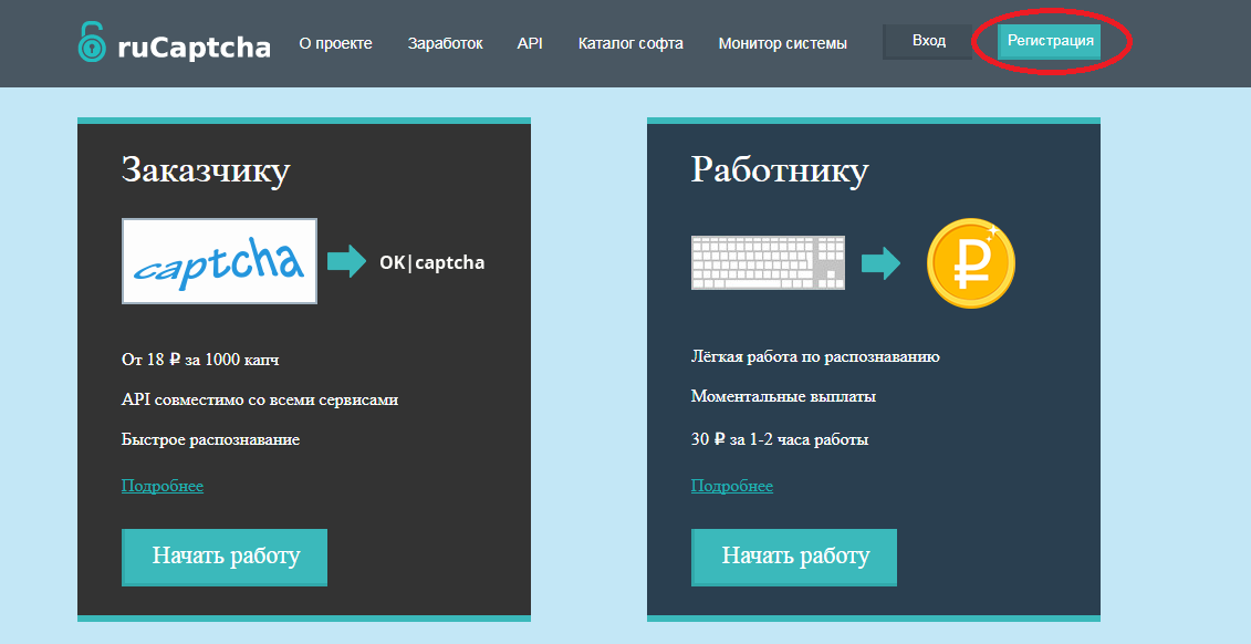 Заработок на рекапче, чеках и вводе обычной капчи с rucaptcha.com
