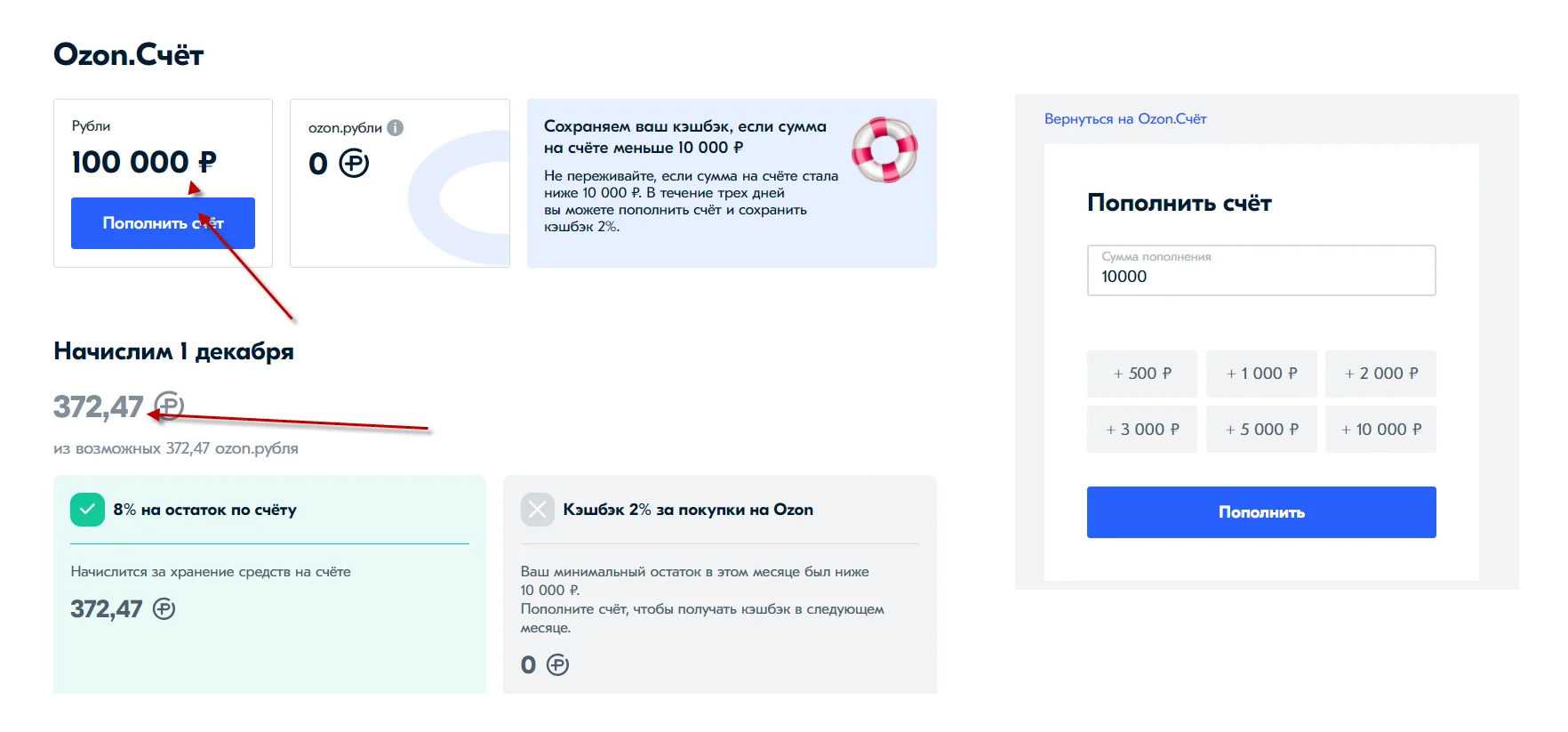 Оформить карту озон кэшбэк